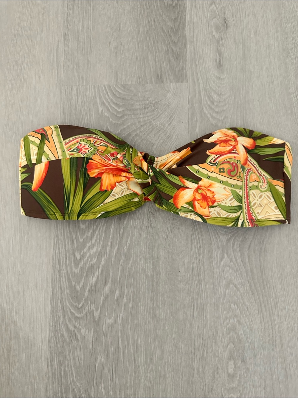 Tommy Bahama Tropical  Strapless Bandeau Bikini Top